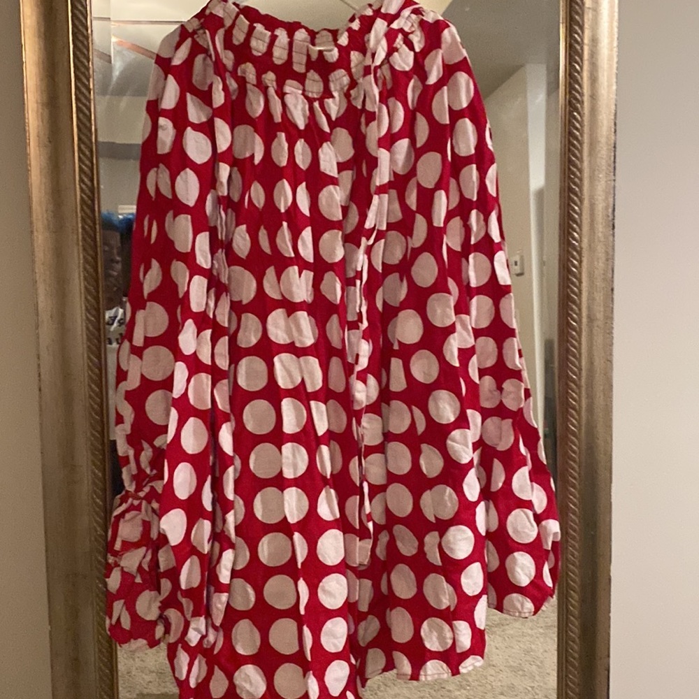 Polka dot skirt with pockets